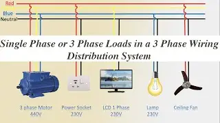 Single Phase or 3 Phase Loads in a 3 Phase Wiring Distribution System | Distribution System