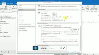 Configuración del calendario Outlook