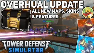 Tower Defense Simulator Overhaul Update|New Skins, New Maps & New Features