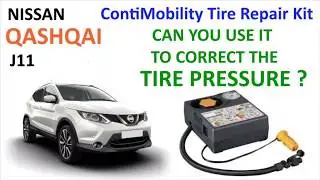 Nissan Qashqai J11: Inflate the tires with the Tire Repair Kit