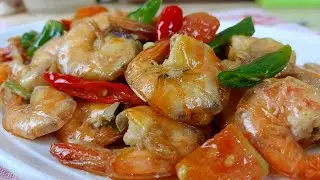BEGINI MASAK TUMIS UDANG SIMPLE BIKIN NAMBAH NASI TERUS