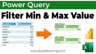 How to filter Min & Max Value (Power Query - Excel & Power BI)