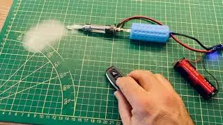 Ultra silent mini smoke machine 18650 powered