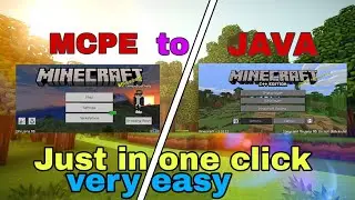 How to convert Minecraft Pocket Edition to Java Edition in Android| UniqueBoyChetz| 