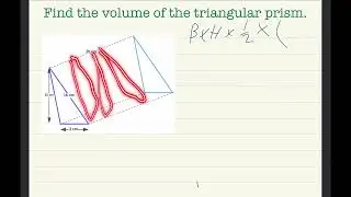 KS2 mathematics -  Find the volume of the triangular prism