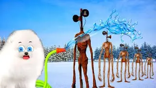 Шанелька ЗАМОРОЗИЛА СИРЕНОГОЛОВОГО водой!
