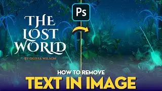 How To Remove Text from Image With Photoshop | Adobe Photoshop Tutorials 