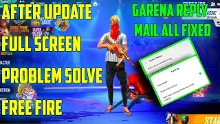 FULL SCREEN PROBLEM SOLVE FREE FIRE GARENA REPLY ALL FIXED 💓REALME 💓