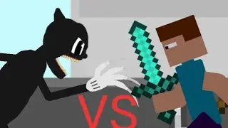 Cartoon Cat Vs Minecraft