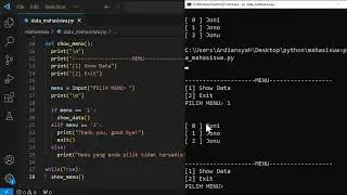 Belajar Python - Part 15 CRUD kedalam array pada Python