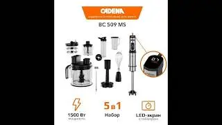 How to use the vegetable slicer and cube cutter in the Cadena BC509MS blender (at viewer request)