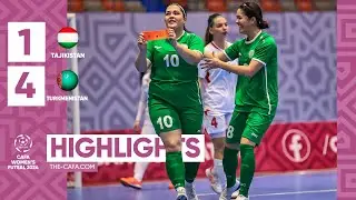 HIGHLIGHTS |Tajikistan vs Turkmenistan | MD3| CAFA WOMEN'S FUTSAL CHAMPIONSHIP 2024