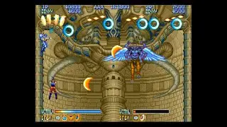 Forgotten Worlds - Arcade - last boss & ending
