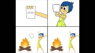 I don't know why I made 2 (CHARACTER) burns (THING) memes with Joy from the Inside Out duology