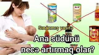 süd artiran qidalar Ana sudunu necə artırmaq olar