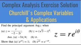 Cracking Complex Analysis Exercises: Exponential Form, Principal Argument, Euler's Formula