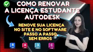 Como RENOVAR a LICENÇA de estudante AUTODESK no Site e no Software -  AutoCAD, Revit, 3DS Max - 2023