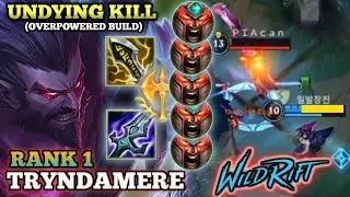 TRYNDAMERE ONE SHOT DELETE!!! 100% ATTACK DAMAGE - TOP 1 GLOBAL TRYNDAMERE BY Piacan - WILD RIFT