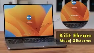 Macbook Kilit Ekranı Mesaj Gösterme #macbook