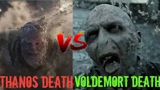 Voldomort Death VS Thanos Death || Same Death||Ash Death||