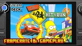 Simpsons: Hit & Run - (Valve Steam Deck) - Framerate & Gameplay