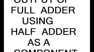 Full Adder Using Half Adder As Component Simulation In VHDL Xilinx