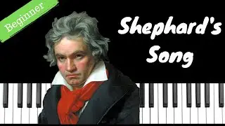 Shephard's Song - Beethoven | BEGINNER Piano Tutorial