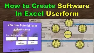 How to Create A software in Excel User form | Automated Data Entry in Excel User form | Excel Vba