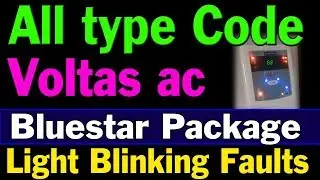 Bluestar  voltas samsung  General all split ac error code   light blinking  troubleshoot  tutorial