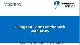 Filling Out Forms with JAWS