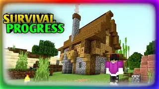 BUILD A HOUSE IN MY SURVIVAL WORLD ! - SURVIVAL PROGRESS