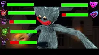 [SFM FNAF] Poppy Playtime vs FNAF AR WITH Healthbars!