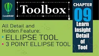 Ellipse tool in coreldraw | 3 point ellipse tool in coreldraw | CorelDraw Toolbox Episode 9