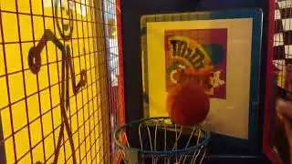 I got a perfect score on the basketball machine at the arcade