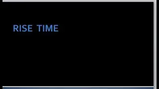 Rise time in time domain analysis