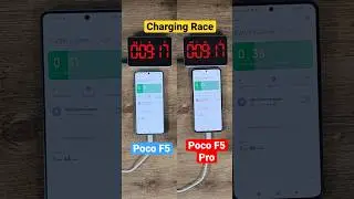 Poco F5 vs F5 Pro charging race!