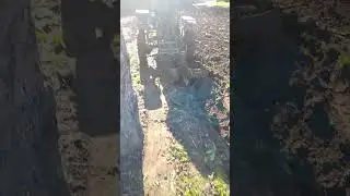 Испытание самодельного плуга на мини тракторе #shorts