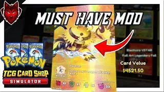 How to 10x Experience w/ TCG Card Shop Simulator... Pokémon Mod Pack Opening!!!