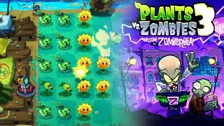 Plants vs Zombies 3 - August UPDATE - Levels 6-8 | TACO, GRAVESTONES & More!