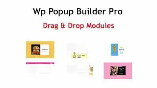 WP popup builder Pro -  Drag & Drop modules Documentation