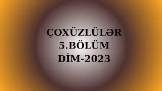 Çoxüzlülər 5.BÖLÜM 1-70