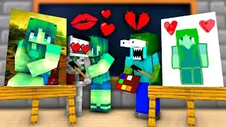 DRAWING A WOMAN Challenge - Minecraft Animation