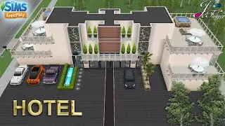 Sims FreePlay 🏙🏨 | CITY FINE HOTEL |  Tour and Live build | 🛠By Joy.