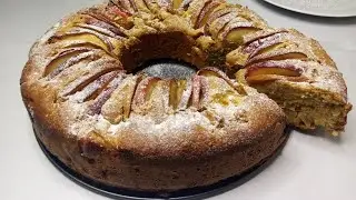 Необычная Шарлотка без миксера на отрубной муке