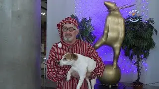 Андрей Калачев и его дрессированная собака Ника