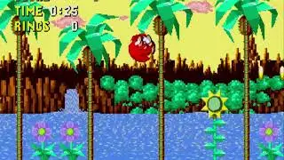 Knuckles in Sonic God Mode (Sonic The Hedgehog Hack)