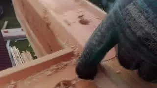 Узел выхода коньковой стены