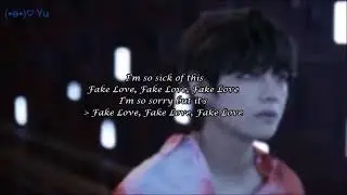 BTS -  Fake Love | French lyrics cover