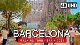 BARCELONA Walking Tour 4K - SPAIN 2024 Walk 🇪🇸 (▶162 min)