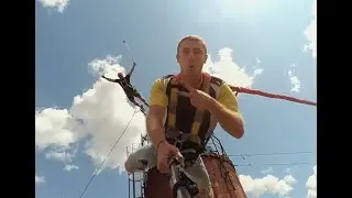 Роупджампинг вдвоем / Парные прыжки  в Одессе, тандем